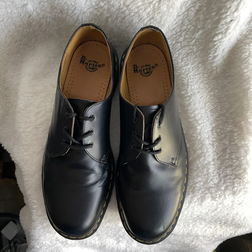 Dr. Martens Vegan Leather Mens Size 13 1461 Oxford Shoes Black READ
